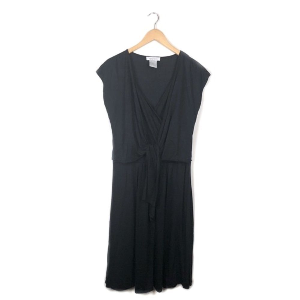 Nine West Black Wrap Dress Size L